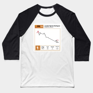 Madeira Island PR16 LEVADA FAJÃ DO RODRIGUES trail map Baseball T-Shirt